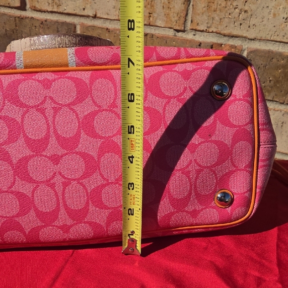 Coach Vibrant Pink and Orange Tote - Picture 9 of 12